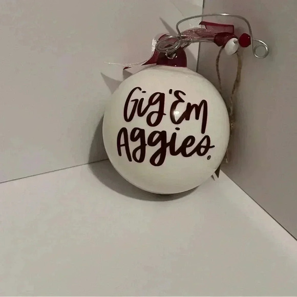 Texas A&M Ceramic Ornament - Picture 4 of 4